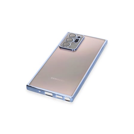 Bez Galaxy Note 20 Ultra Kılıf Razer Lensli Silikon - Açık Mavi Najmaddin