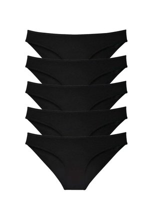 Tedar 5 adet Süper Eko Set Likralı Kadın Slip Külot Siyah Najmaddin
