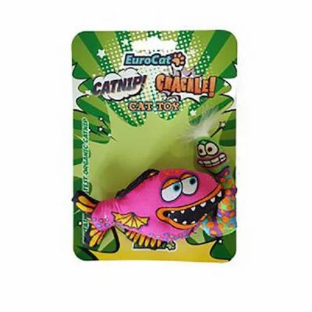 Bez Yemli Pembe Balık Kedi Oyuncağı Najmaddin