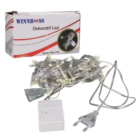 Sh Winnboss Wn-1182 Beyaz Renk 10 Metre Dekoratif Led Yılbaşı Işığı 5 Watt Ac220v Najmaddin