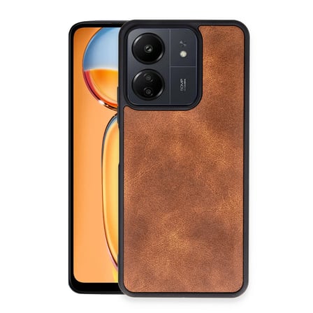 Bez Redmi 13C Kılıf Aras Deri Kapak - Taba Najmaddin