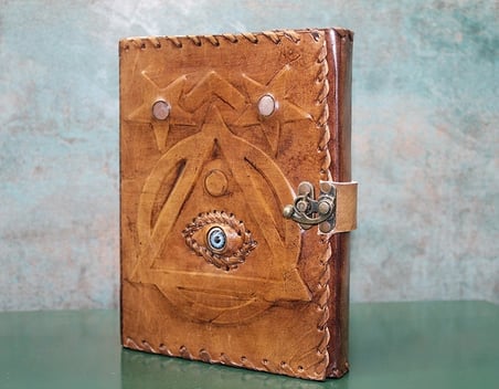Karg Taşlı Deri Defter Ksk3146 Najmaddin