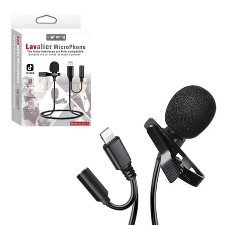 Sh Powermaster Jh-041-a Cep Telefonu İçin Ligthning Girişli Youtuber Yaka Mikrofonu Najmaddin