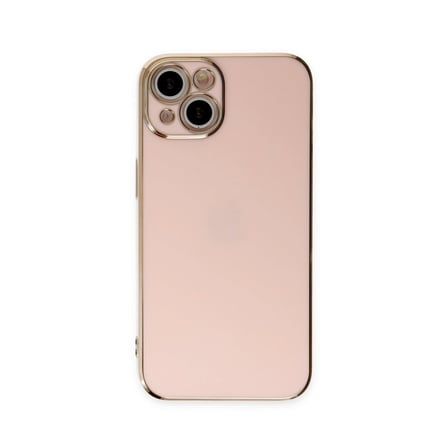 Bez iPhone 15 Kılıf Volet Silikon - Pembe Najmaddin