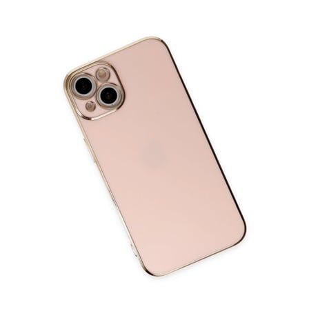 Bez iPhone 15 Kılıf Volet Silikon - Pembe Najmaddin