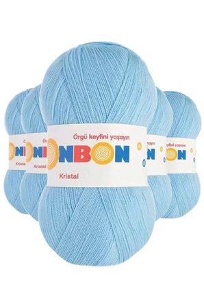 Tedar 5 Adet Kristal El Örgü Lif İpi Ufuk Mavisi 98231 - bonbon mudanis Najmaddin