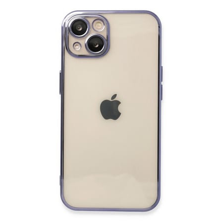 Bez iPhone 14 Kılıf Razer Lensli Silikon - Mor Najmaddin