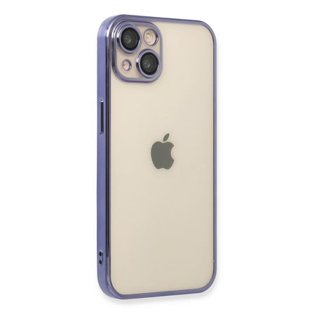 Bez iPhone 14 Kılıf Razer Lensli Silikon - Mor Najmaddin