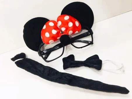 Ticaret  Mouse Gözlüğü Papyonu Kuyruğu Seti Najmaddin
