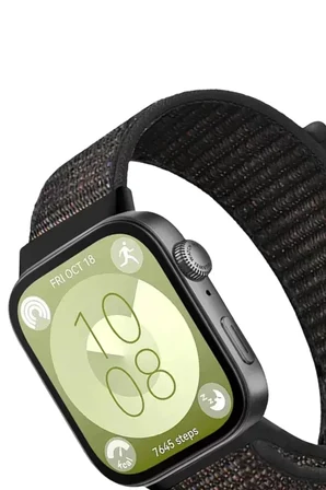 Mark Newface Huawei Fit 4 Hasırlı Cırtcırtlı Kordon - Siyah Najmaddin