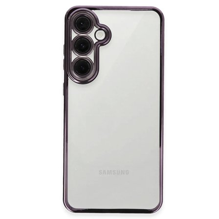 Samsung Galaxy S24 FE Kılıf Lensli Silikon - Mor Najmaddin