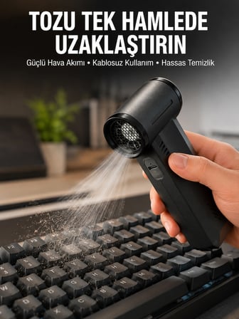 Mey Mey İthalat Yüksek Hızlı Kablosuz El Tipi Hava Üfleme Temizlik Cihazı Yeni Nesil Najmaddin