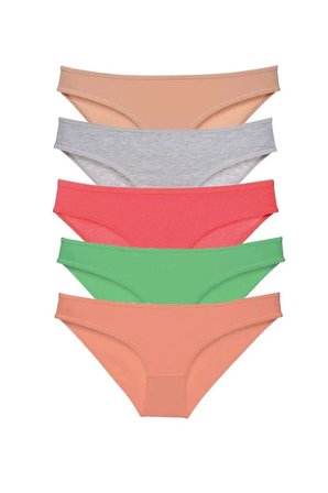 Tedar 5 adet Eko Set Likralı Kadın Slip Külot Soft Renkler Najmaddin