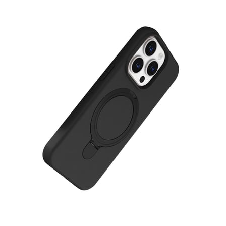 Bez iPhone 15 Pro Max Regal Magsafe Standlı Kapak - Siyah Najmaddin