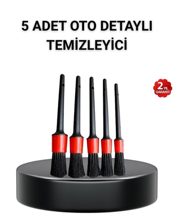 Hepsi 5’li Detay Temizlik Fırçası Seti Araç İç Dış Jant Motor Çok Amaçlı Najmaddin