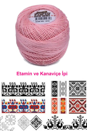 Tedar Kaplan Etamin Ve Kanaviçe İpi 8 No Kod/Renk: 1016 - Royaleks Najmaddin