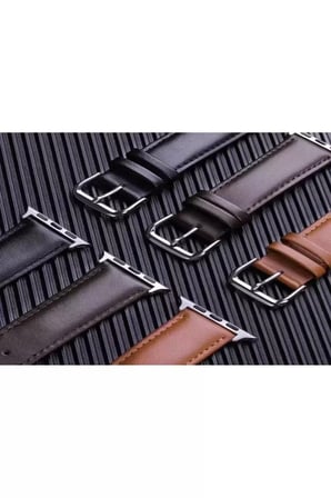 Mark Newface Apple Watch 42mm NL26 Deri Kordon - Taba Najmaddin