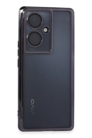 Sh Newface Vivo V29 Lite Kılıf Razer Lensli Silikon - Mor Najmaddin