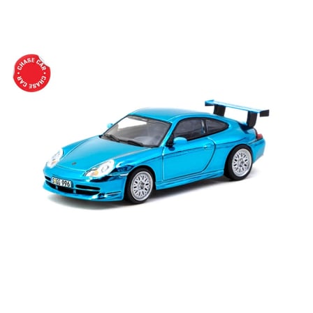 Ticaret 1/64 MODEL ARAÇ 911 GT3 (type 996) Light Blue Najmaddin