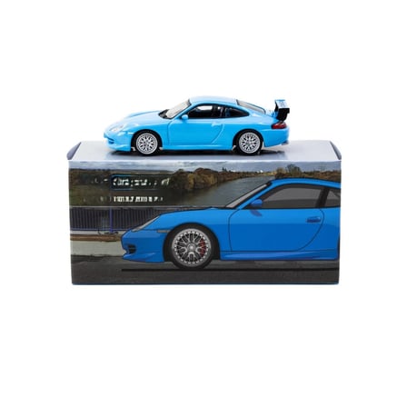 Ticaret 1/64 MODEL ARAÇ 911 GT3 (type 996) Light Blue Najmaddin