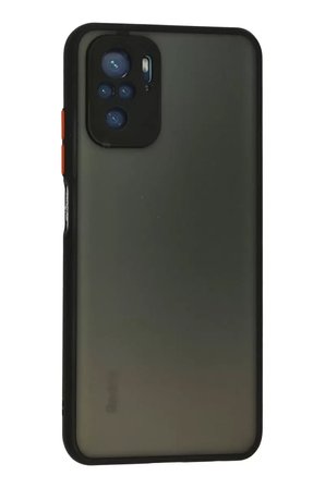 Mey Mey İthalat   Redmi Note 10 Kılıf Montreal Silikon Kapak - Siyah Najmaddin