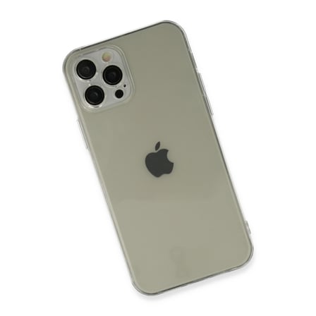 Bez iPhone 12 Pro Max Kılıf Fly Lens Silikon - Şeffaf Najmaddin