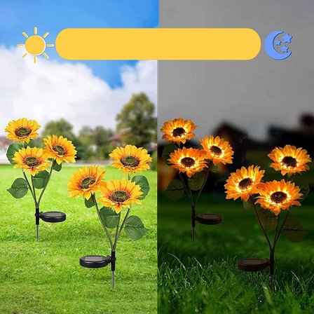 Karg Ayçiçeği Solar Bahçe Aydınlatması 2’li Paket Najmaddin