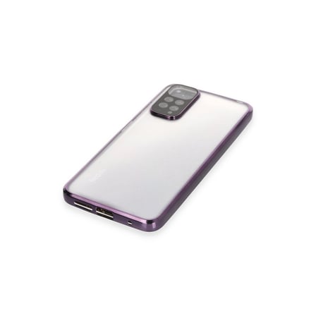Bez Redmi Note 11 Kılıf Razer Lensli Silikon - Mor Najmaddin