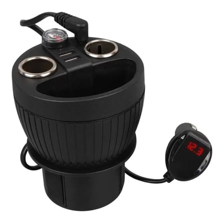 Sh Olesson 1640 12-24v Çiftli Çift Usbli 120w 80cm Kablolu Dijital Ekranlı Araç Çakmak Çoklayıcı Najmaddin