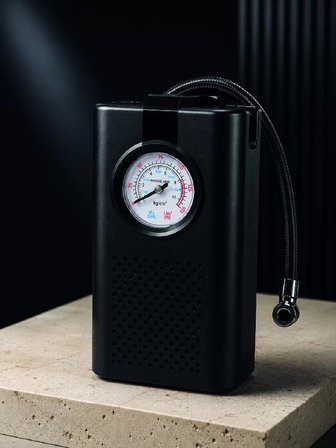 Hepsi Taşınabilir Araç Hava Pompası Analog Manometreli Lastik Şişirme Pompası Najmaddin