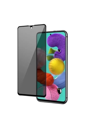 Tedar Samsung A51 Uyumlu Hayalet Ekran Gizli Tam Kaplayan Kırılmaz Cam Seramik Ekran Koruyucu Film Najmaddin