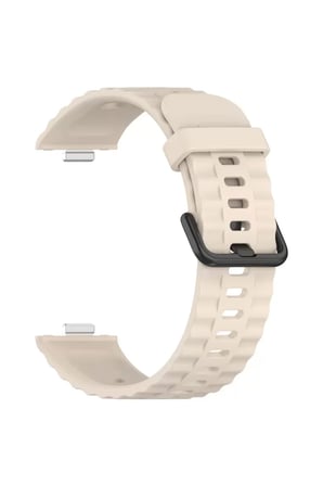 Mark Newface Huawei Watch Fit 3 Klasik Kordon - Bej Najmaddin