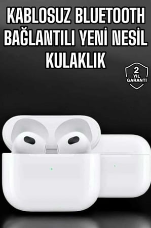 Mey Mey İthalat Bluetooth Kulaklık 3.Nesil Kablosuz Uzun Pil Ömrü Dokunmatik Kontrol Yeni Nesil Najmaddin