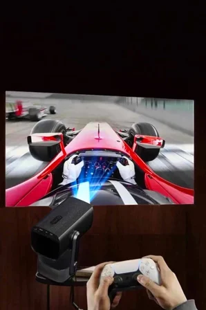 Karg Taşınabilir Sinema Oyun Projektörü Akıllı Projeksiyon Android 11 Najmaddin