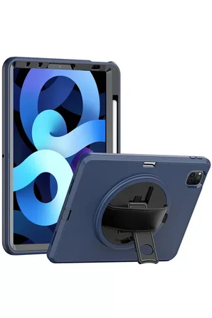 Sh Newface Apple İpad Pro 11 (2018) Kılıf Hand Strap Tablet Kılıfı - Lacivert Najmaddin