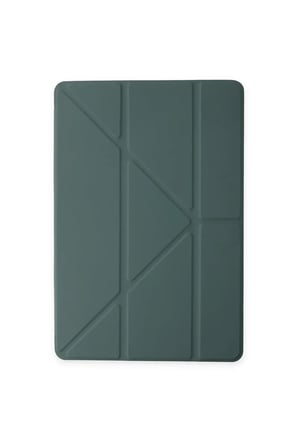 Mark Newface Samsung Galaxy T737 Tab S7 FE 12.4 Kılıf Kalemlikli Mars Tablet Kılıfı - Koyu Yeşil Najmaddin