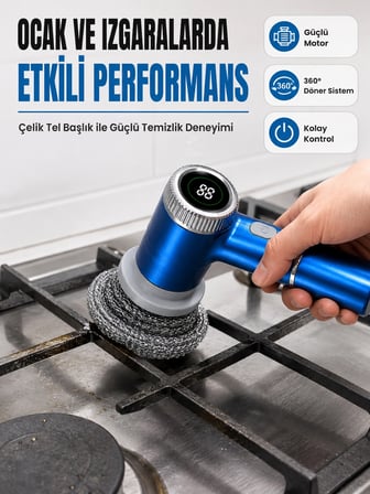 Karg 5 Farklı Değiştirilebilir Başlık İle Her Yüzey İçin Etkili Temizlik Najmaddin