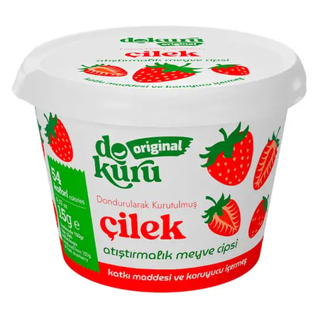 Ticaret Original Çilek Atıştırmalık Meyve Cipsi 15gr Najmaddin