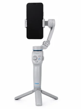 Karg 3 Eksen Telefon Gimbal Stabilizer Yapay Zeka Takipli Katlanabilir Dahili Dolgu Işıklı Video Sabitleyici Najmaddin