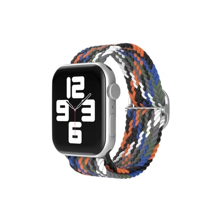 Mark Newface Apple Watch 42mm Star Kordon - Gri-Turuncu Najmaddin