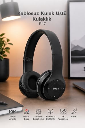 Bez P47 FM'li Bluetooth Kulaklık Najmaddin