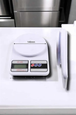 Mey Mey İthalat Net LCD Ekran ve Otomatik Kapanma Özelliği ile Uzun Ömürlü Dijital Mutfak Tartısı Najmaddin