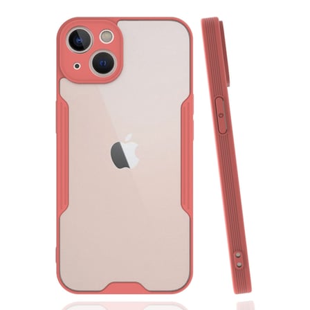 Bez iPhone 14 Plus Kılıf Platin Silikon - Pembe Najmaddin