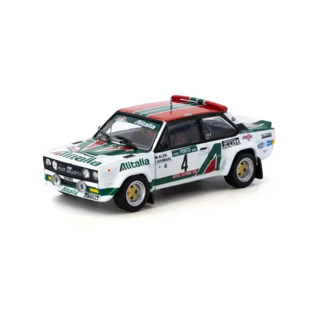 Ticaret Tarmac Works 1/64 FIAT 131 ABARTH Rally Rallye de Portugal - Vinho do Porto 1978 Winner #04 Najmaddin