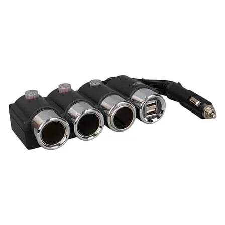 Sh Olesson 1508 12-24v 3lü Çift Usbli 120w 80 Cm Kablolu Araç Çakmak Çoklayıcı Najmaddin