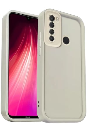 Sh Newface Xiaomi Redmi Note 8 Kılıf Viera Silikon - Krem Najmaddin