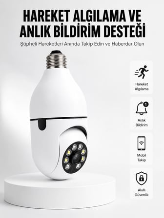 Karg Hareket Algılamalı Kablosuz Akıllı Ev Güvenlik Kamerası Yeni Nesil Najmaddin