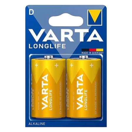 Sh Varta Longlife Power Alkalin Orta Boy D Pil (2'li Paket) Najmaddin