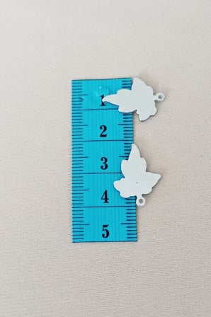Tedar Oya Abiye Bileklik Kolye Pleksi Metalik Plastik Pul Gümüş Renk 24 gram 90 adet - BNC592 Najmaddin