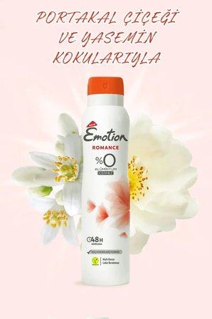 Tedar 3 Adet Emotion Romance Kadın Vegan Deodorant 150 Ml Hızlı Kurur, Leke Bırakmaz Najmaddin